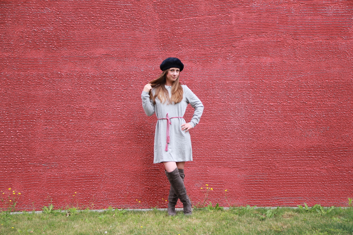 MamaStyleGuide Graues Kleid TrednyThursday BineLovesLife