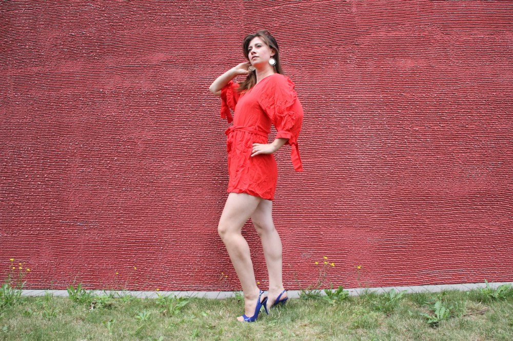 MamaStyleGuide Roter Jumpsuit BineLovesLife