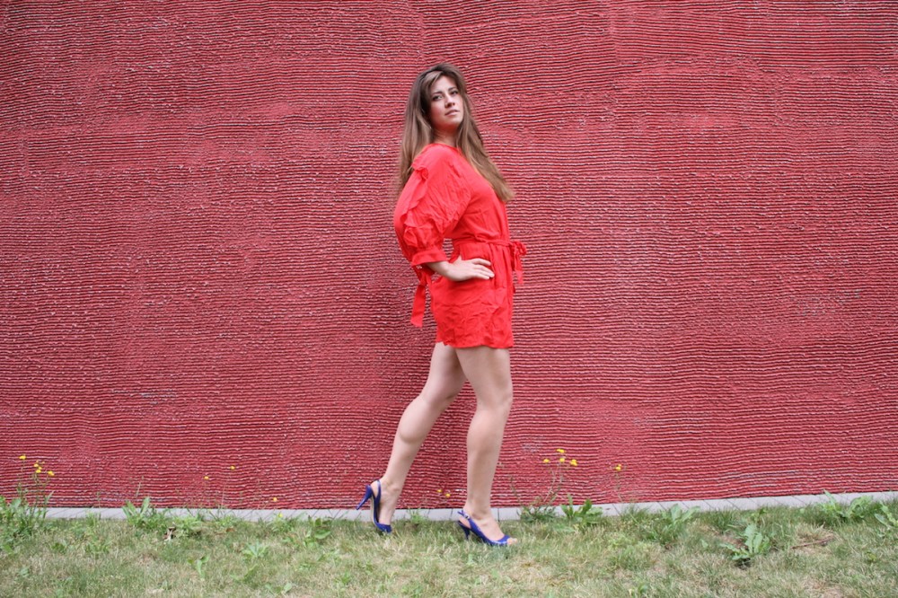 MSG Roter Jumpsuit TrendyThursday BineLovesLife