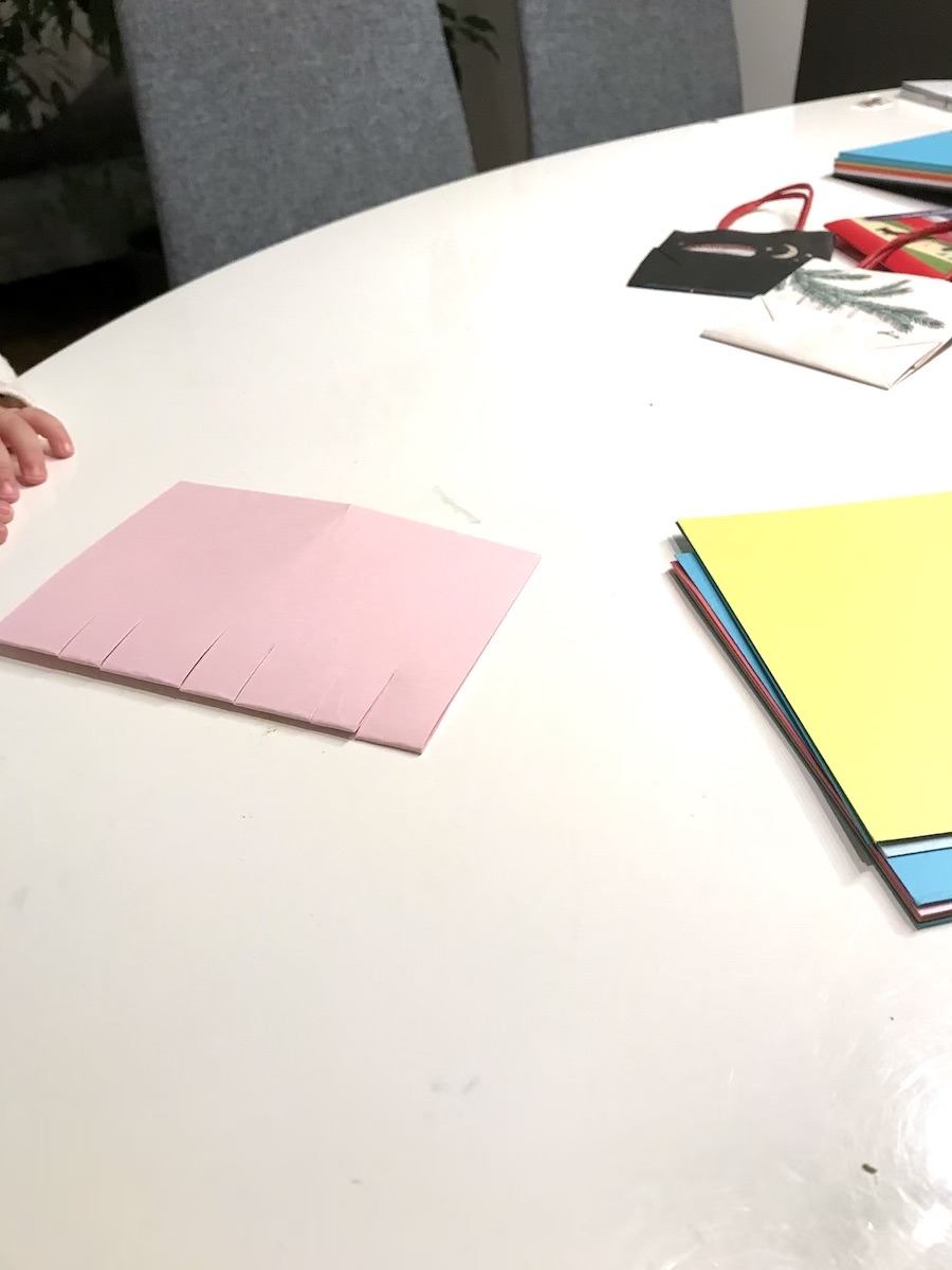 Basteln mit Kindern Weihnachtskarte BineLovesLife