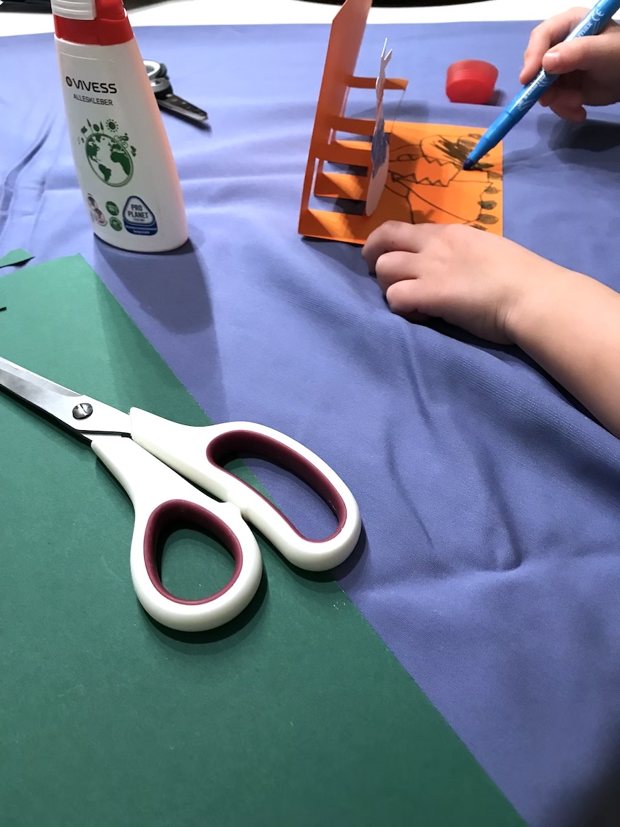 Basteln mit Kindern Weihnachtskarten BineLovesLife