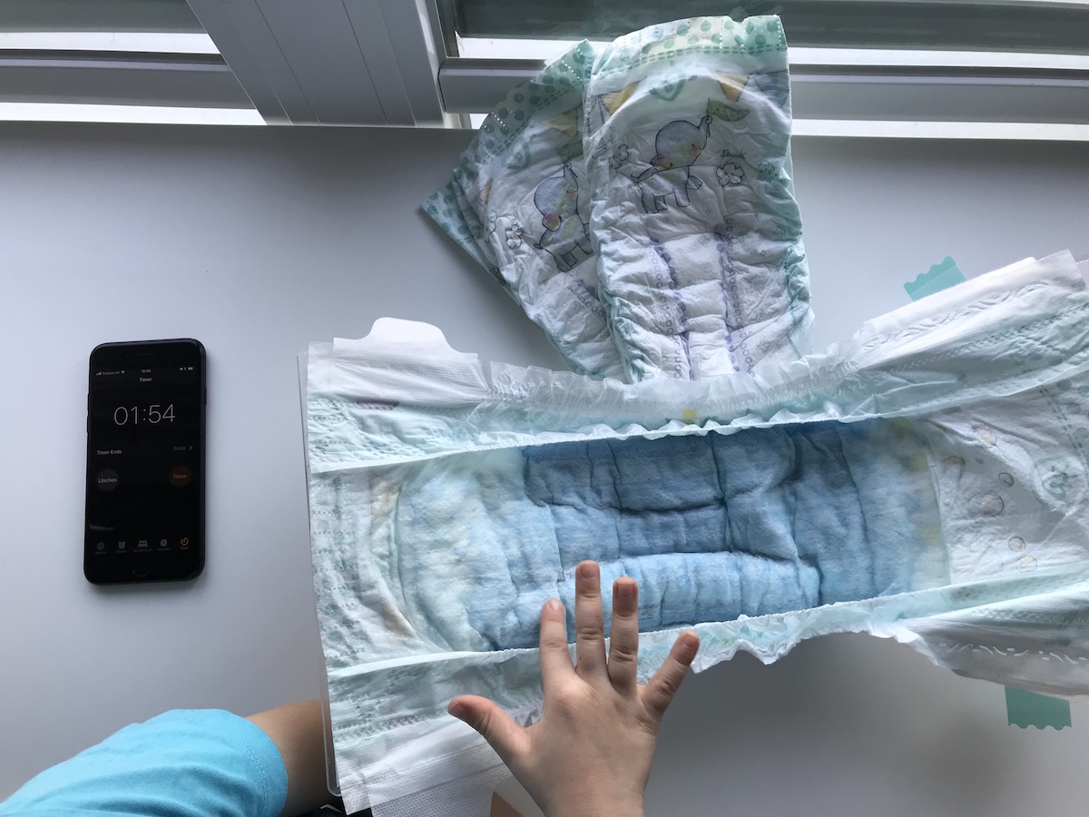 Pampers Baby Dry Windeltest Trockenheit MommyMonday BineLovesLife