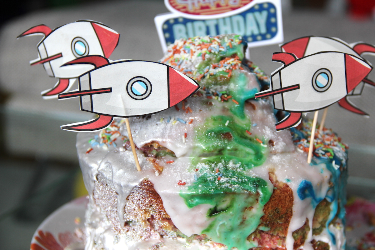 Astronauten Geburtstag Kuchen FamilyFriday BineLovesLife