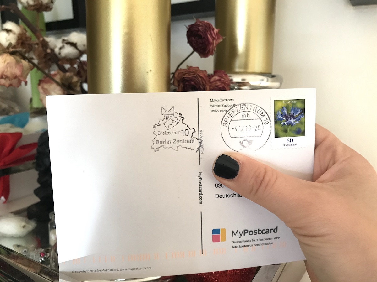 MyPostcard Postkarten App für Weihnachtskarten BineLovesLife