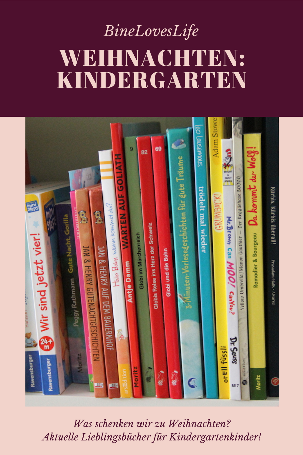 Weihnachtsbücher für Kindergartenkinder BineLovesLife