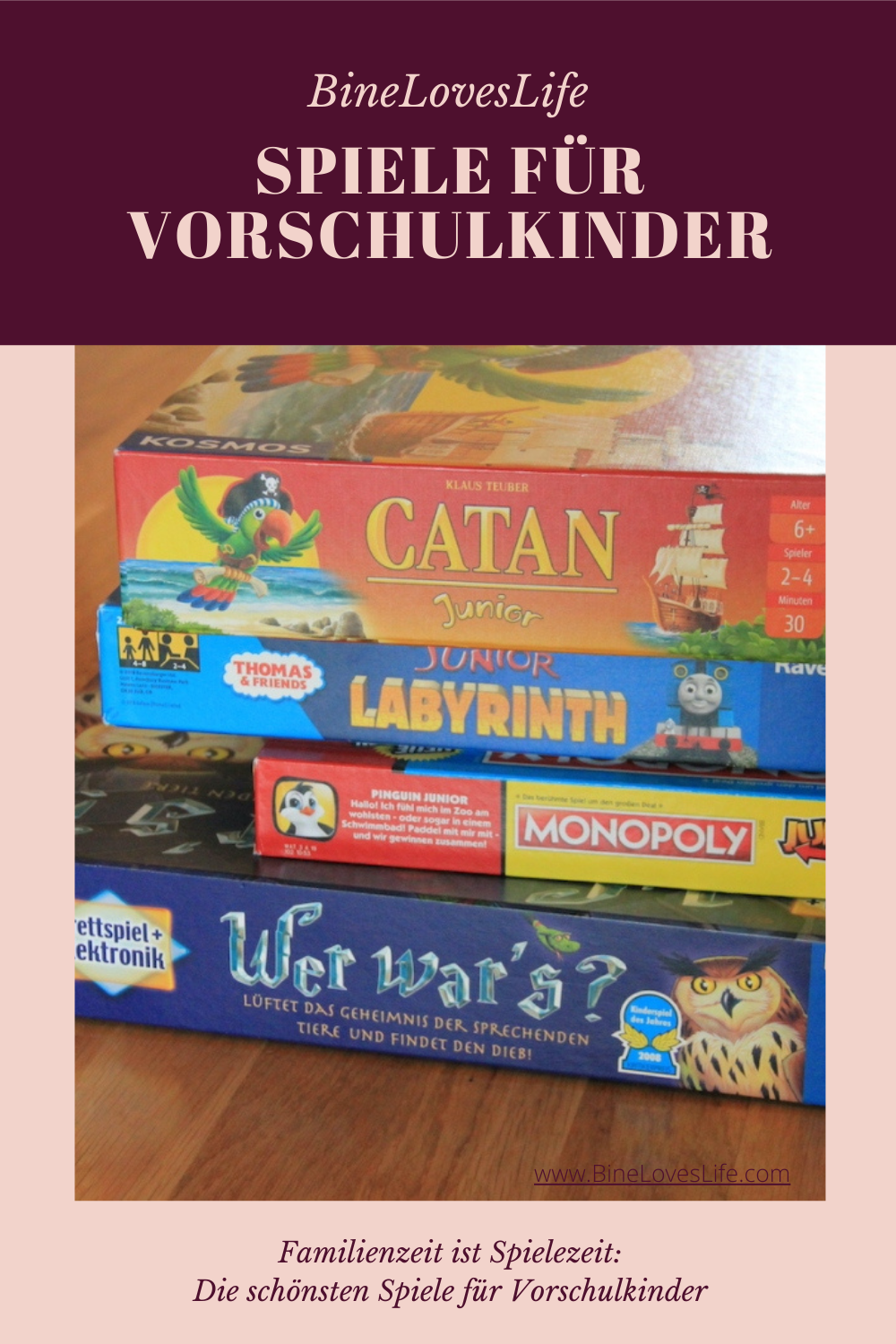 Wir spielen – Familienspiele für Vorschulkinder – BineLovesLife