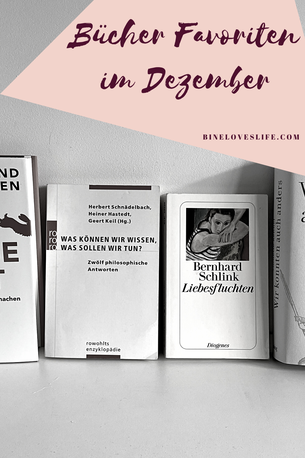 Bücher Favoriten im Dezember BineLovesLife
