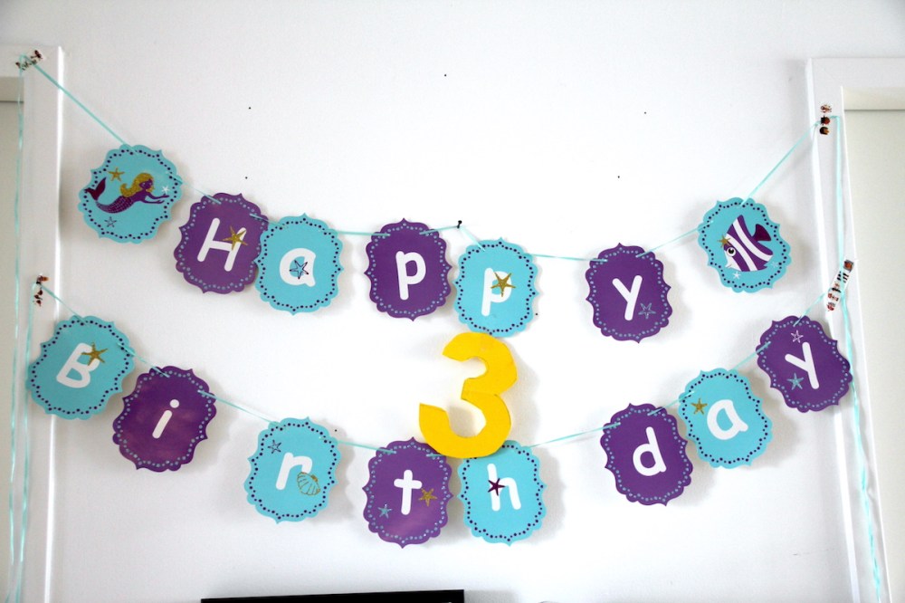 Meerjungfrauen Geburtstag 3 Jahre BineLovesLife